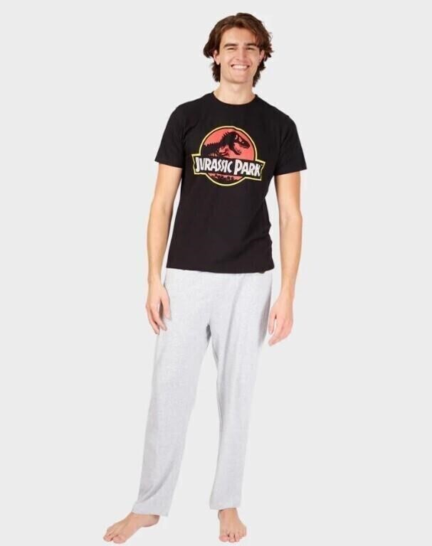 Men's Jurassic Park Pajamas Set, L