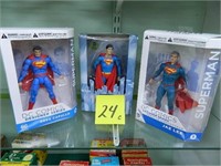 (3) DC Comics Superman Action Figures (NIB)