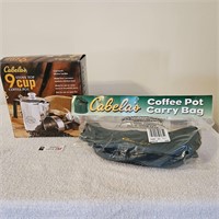 Cabelas Coffee Pot and Carrying Case
