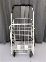 White Folding Shopping Cart