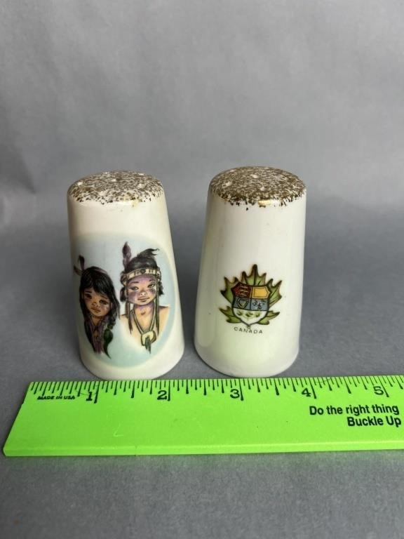 Canada Native American Salt and Pepper Shaker