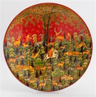 Persian Lacquered Wall Plate