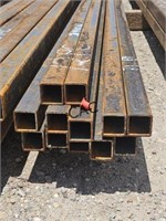 12pcs 1 1/2"X1 1/2"X21' - 13ga Square Tubing