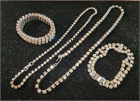 Rhinestone necklace, bracelet sets