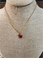 Avon, 1979 candy apple pendant necklace