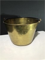 Vintage Brass Handled Pail Bucket