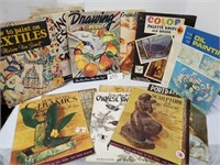 Lot of early painting and drawing books