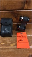 Vintage small binoculars w/case