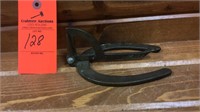 Vintage brass horseshoe measuring tool