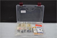 Plano Plastic Tackle Box w/Flies, Lead Weights,etc
