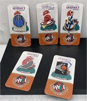 Lot of 5 NBA mini patches