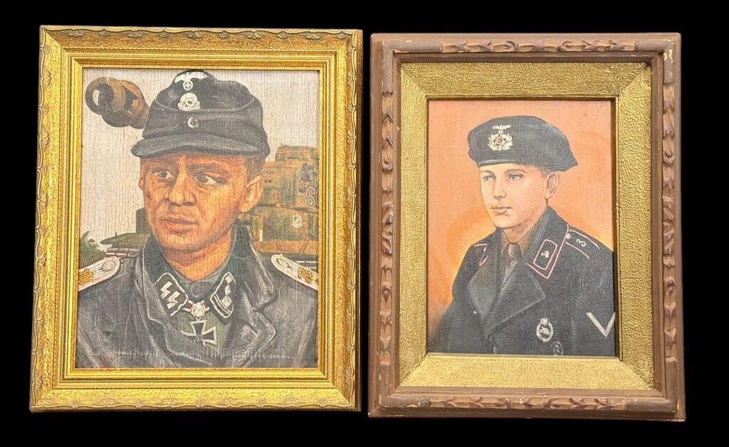 Post War German Panzer and SS paintings