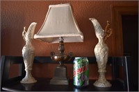 3 Pieces Home Decor   2 Vases and a Lamp