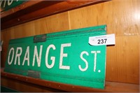 STREET SIGN ' ORANGE ST' DECOMISSIONED - 2 SIDED