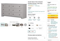 B5071  South Shore Vito 6-Drawer Double Dresser G