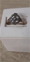 Sterling Silver Cross ring size 9.5