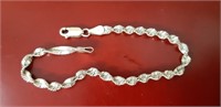 Sterling Silver Bracelet 7In