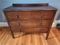 Vintage 3 drawer dresser 36W x32H x17D