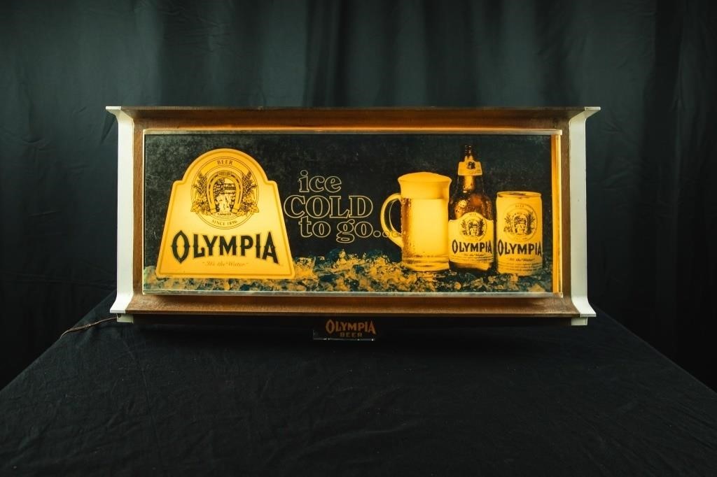 Olympia Lit Beer Sign