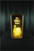Miller Time Lit Beer Sign