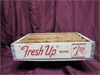 Fresh Up with 7up wood crate. Chicago. Sign.