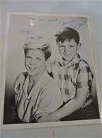 Autographed Photo of  "Wally & The Beaver"