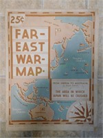Rare World War II map Far-East War-Map