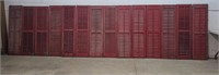 14 red shutters 14"54"