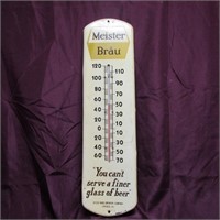 Meister Brau Beer sign Thermometer.