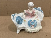 Vintage Martha Washington Lady on Sofa Figurine