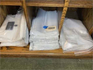 LARGE GROUP OF CLEAR PLASTIC BAGS