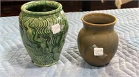 Bodine Pottery Vase & Bonnie Brown Vase