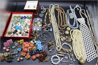 Vintage Assorted Costume Jewelry & Lapel Pins