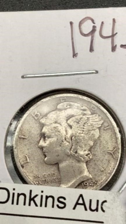 1945 S mercury dime