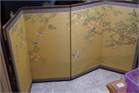 Chinese Folding Screen w/Birds