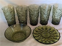 ANCHOR HOCKING CRINKLE TUMBLERS +