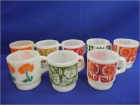 (8) Fire King Mugs