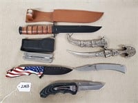 5 Knives & 1 Multi Tool