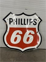 6 foot double sided porcelain Phillips 66