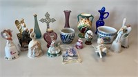 Assorted collectibles, Lefton, Homco &