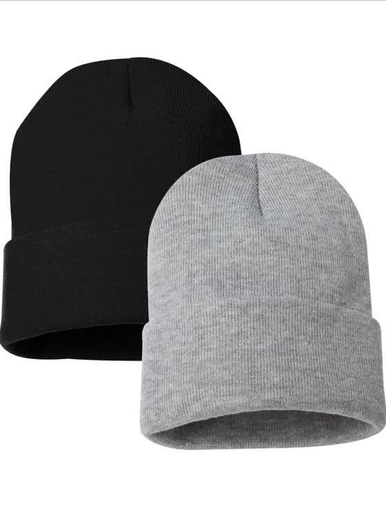 (New) one size    2-Pack Winter Beanie Hat -
