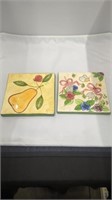 Set of 2 Different Ceramic Hot Tiles