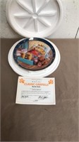 Collectible classic Garfield with plate