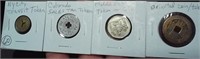 4 old coins / tokens NY City, Colorado Tax, more