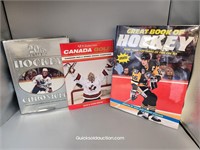 3 Hardcover Hockey Books- Like New Condition