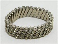 Beautiful Prong Set Diamond? Rhinestone? Bracelet