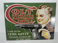 Colt Revolver Tin Sign