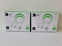 2 boxes LED Light Bulbs 75W