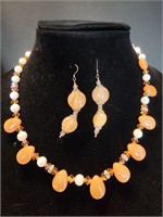 Sterling Silver Necklace & Earrings