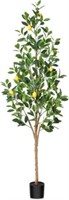 6FT OAKRED Artificial Lemon Tree  12 Fruits